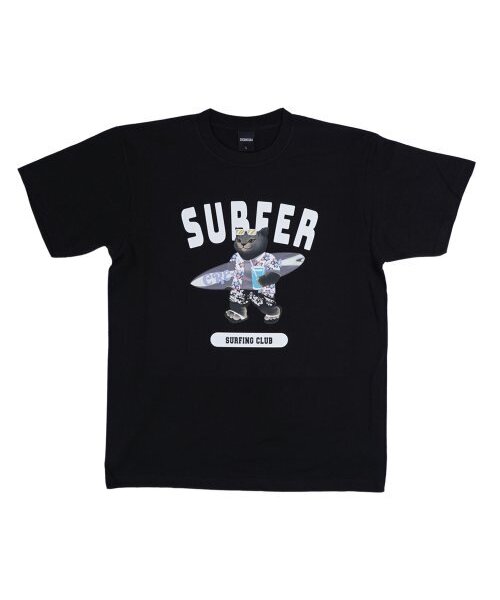 CREAM SODA LAB（クリームソーダラボ）の「グレーサーファー半袖Tシャツブラックホワイト（Tシャツ/カットソー・メンズ・その他・MEDIUM/X-LARGE/XX-LARGE/LARGE）」の7枚目の写真
