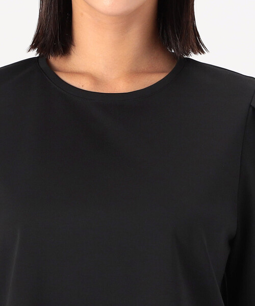 COMME CA（コムサ）の「〔 TALLサイズ 〕 ハイコンパクトコットンポンチ プルオーバー（Tシャツ/カットソー・レディース・セージグリーン/オフホワイト・15号/13号）」の10枚目の写真