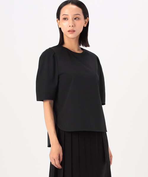 COMME CA（コムサ）の「〔 TALLサイズ 〕 ハイコンパクトコットンポンチ プルオーバー（Tシャツ/カットソー・レディース・セージグリーン/オフホワイト・15号/13号）」の7枚目の写真