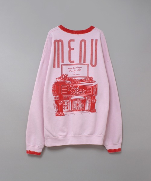 RNA(アールエヌエー)の「M2586 PINKMOTELペイントクレリックトレーナー(Tシャツ/カットソー・レディース・ネイビー/アッシュグレー/ピンク・MEDIUM)」の16枚目の写真
