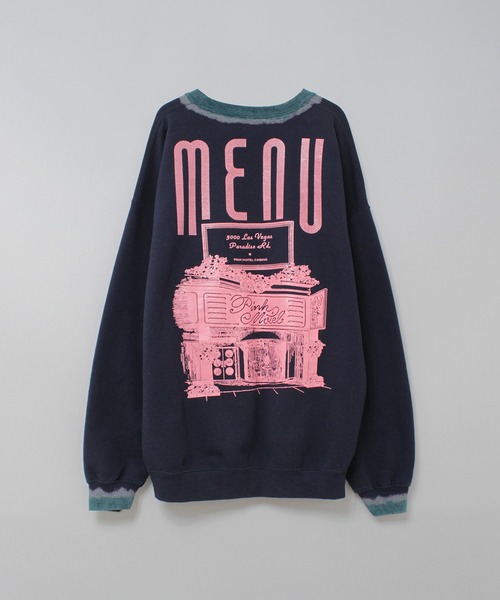 RNA(アールエヌエー)の「M2586 PINKMOTELペイントクレリックトレーナー(Tシャツ/カットソー・レディース・ネイビー/アッシュグレー/ピンク・MEDIUM)」の12枚目の写真