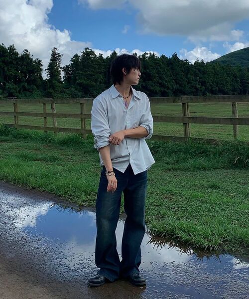 DECET(デケト)の「Loose Flared Jeans DCPT066CPBlack(デニムパンツ・メンズ・その他・26/28/30/32/34)」の4枚目の写真