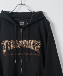 THRASHER | 【at】〔THRASHER/スラッシャー〕アソートアップリケ ダブルジップパーカー ショートサイズ有(パーカー)