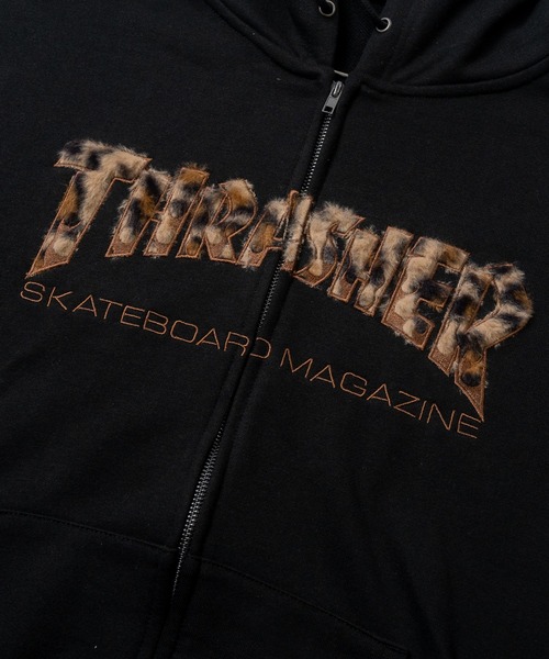 THRASHER（スラッシャー）の「【at】〔THRASHER/スラッシャー〕アソートアップリケ ダブルジップパーカー ショートサイズ有（パーカー・メンズ・ブラック系1/ブラック系3/ピンク/ブラック系2/アッシュグレー・FREE/MEDIUM/LARGE）」の20枚目の写真