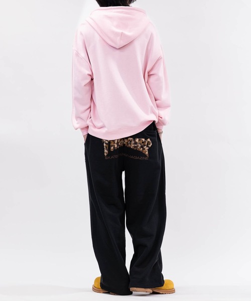 THRASHER（スラッシャー）の「【at】〔THRASHER/スラッシャー〕アソートアップリケ ダブルジップパーカー ショートサイズ有（パーカー・メンズ・ブラック系1/ブラック系3/ピンク/ブラック系2/アッシュグレー・FREE/MEDIUM/LARGE）」の16枚目の写真