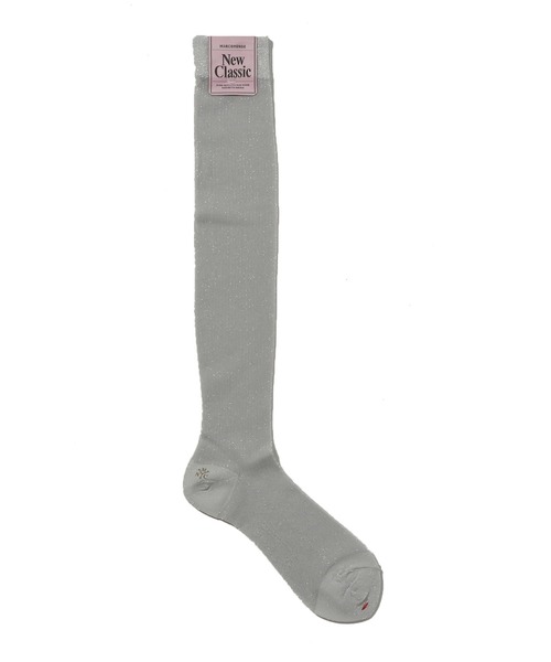 MARCOMONDE(マルコモンド)の「MARCOMONDE / グリッター ハイソックス(ソックス/靴下・レディース・チャコールグレー/シルバー/ブロンズ・FREE)」の3枚目の写真