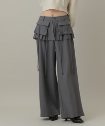 3.3 Field Trip （3.3フィールドトリップ）の「3.3 Field Trip／スカートレイヤードワイドパンツ（スラックス）」