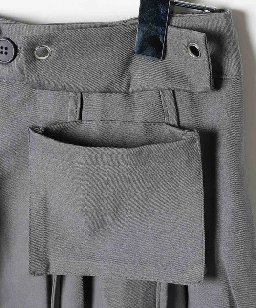 3.3 Field Trip （3.3フィールドトリップ）の「3.3 Field Trip／スカートレイヤードワイドパンツ（スラックス・レディース・ブラック/グレー・MEDIUM/SMALL）」の11枚目の写真