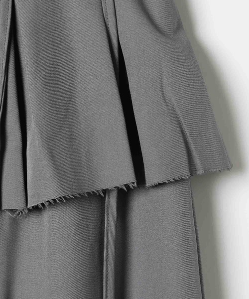 3.3 Field Trip （3.3フィールドトリップ）の「3.3 Field Trip／スカートレイヤードワイドパンツ（スラックス・レディース・ブラック/グレー・MEDIUM/SMALL）」の12枚目の写真