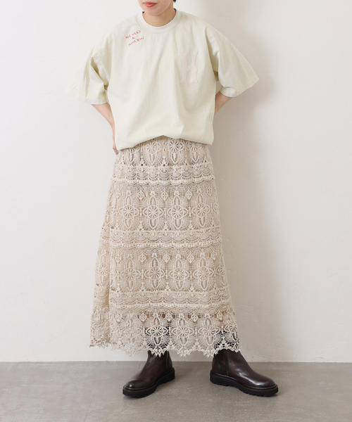 JOURNAL STANDARD LUXE（ジャーナルスタンダード　ラックス）の「《追加4》レースMIX スカート（スカート・レディース・アイボリー/ブラック・FREE）」の22枚目の写真