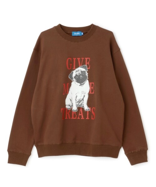 GLAZOS(グラソス)の「アニマル フロントプリント 裏毛トレーナー(スウェット・キッズ・ブラウン/パープル/ブルー/ブラック・150cm/160cm/170cm)」の3枚目の写真