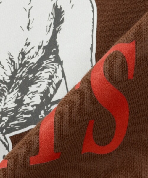 GLAZOS(グラソス)の「アニマル フロントプリント 裏毛トレーナー(スウェット・キッズ・ブラウン/パープル/ブルー/ブラック・150cm/160cm/170cm)」の10枚目の写真