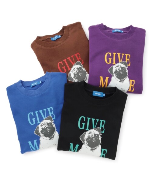 GLAZOS(グラソス)の「アニマル フロントプリント 裏毛トレーナー(スウェット・キッズ・ブラウン/パープル/ブルー/ブラック・150cm/160cm/170cm)」の11枚目の写真