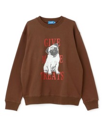 GLAZOS | アニマル フロントプリント 裏毛トレーナー(スウェット)