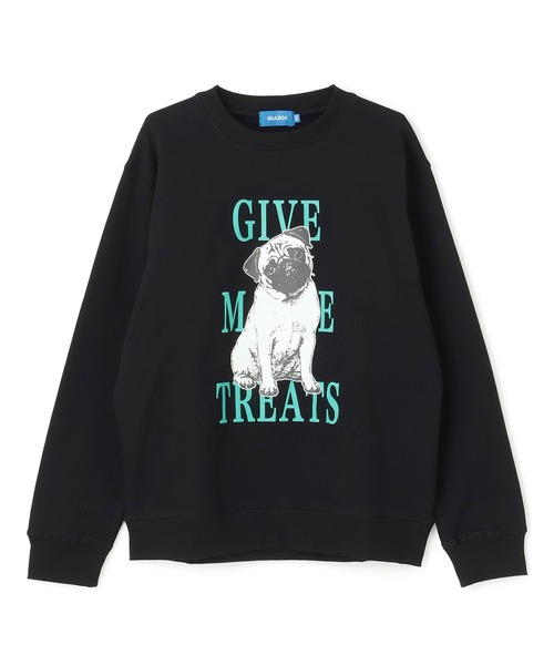 GLAZOS（グラソス）の「アニマル フロントプリント 裏毛トレーナー（スウェット・キッズ・ブラウン/パープル/ブルー/ブラック・150cm/160cm/170cm）」の2枚目の写真