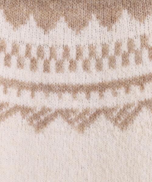 ITS'DEMO（イッツデモ）の「【手洗い可】求心ニットワンピース（ワンピース・レディース・ネイビー/アイボリー/グレー・00）」の7枚目の写真