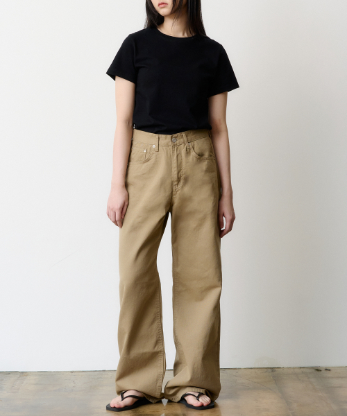 DENMADE(デンメイド)の「(WOMEN) DEN0601 Extra Wide Cotton Pants (Beige)(その他パンツ・レディース・その他・XS/M/S)」の2枚目の写真