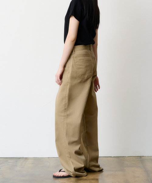DENMADE(デンメイド)の「(WOMEN) DEN0601 Extra Wide Cotton Pants (Beige)(その他パンツ・レディース・その他・XS/M/S)」の3枚目の写真