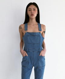 m.m.m（ムー）の「Denim Overalls_Light Blue（サロペット/オーバーオール・レディース）」