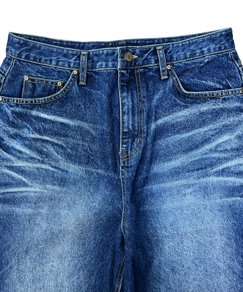 SSERPE（セルぺ）の「ステリーナイトウォッシュドワイドデニムパンツブルー（デニムパンツ・レディース・その他・1/2/3）」の9枚目の写真