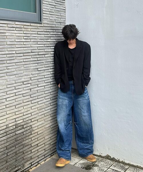 SSERPE（セルぺ）の「ステリーナイトウォッシュドワイドデニムパンツブルー（デニムパンツ・レディース・その他・1/2/3）」の15枚目の写真