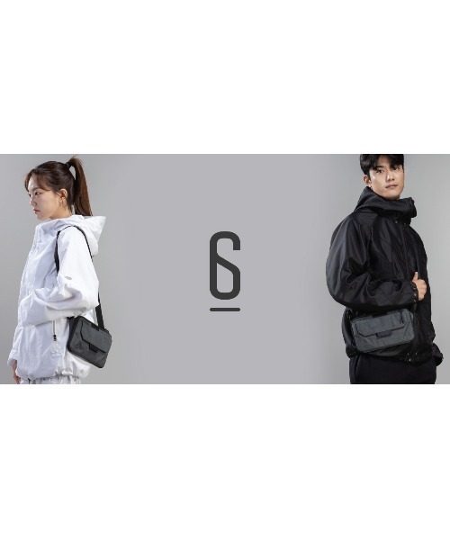 emonique(エモニーク)の「UNION6 クロスバッグ WIDE7 Crossbag(ボディバッグ/ウエストポーチ・メンズ・ブラック/グレー・FREE)」の12枚目の写真