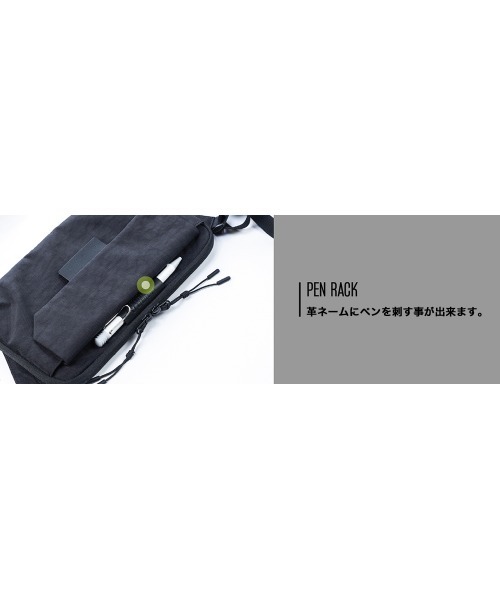 emonique(エモニーク)の「UNION6 クロスバッグ WIDE7 Crossbag(ボディバッグ/ウエストポーチ・メンズ・ブラック/グレー・FREE)」の15枚目の写真