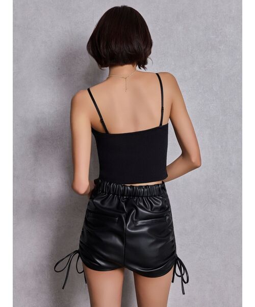 GYDA（ジェイダ）の「ショルダーストラップリブベアビスチェ（キャミソール・レディース・ネイビー/ブラック/オフホワイト・FREE）」の19枚目の写真