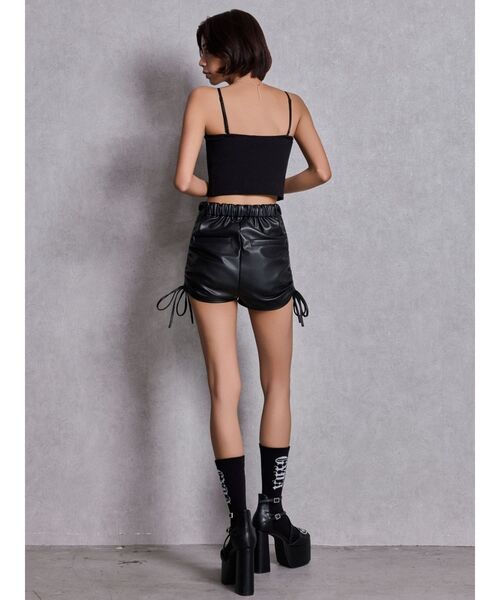 GYDA（ジェイダ）の「ショルダーストラップリブベアビスチェ（キャミソール・レディース・ネイビー/ブラック/オフホワイト・FREE）」の21枚目の写真