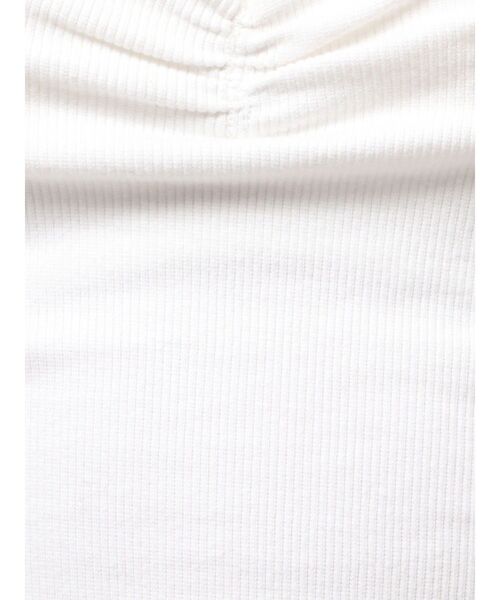 GYDA（ジェイダ）の「ショルダーストラップリブベアビスチェ（キャミソール・レディース・ネイビー/ブラック/オフホワイト・FREE）」の4枚目の写真