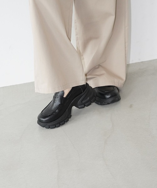 chuclla（チュクラ）の「ボリュームソール スニーカーローファー chs26s001（ローファー・レディース・ブラック・40/39/38/37/36）」の12枚目の写真