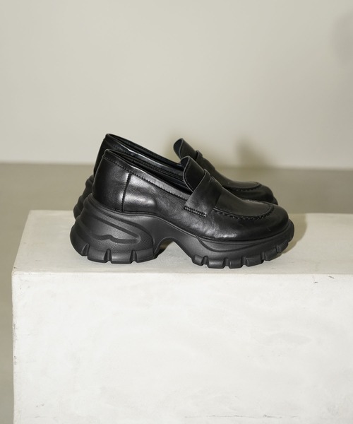 chuclla（チュクラ）の「ボリュームソール スニーカーローファー chs26s001（ローファー・レディース・ブラック・40/39/38/37/36）」の15枚目の写真