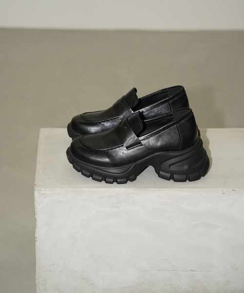 chuclla（チュクラ）の「ボリュームソール スニーカーローファー chs26s001（ローファー・レディース・ブラック・40/39/38/37/36）」の17枚目の写真