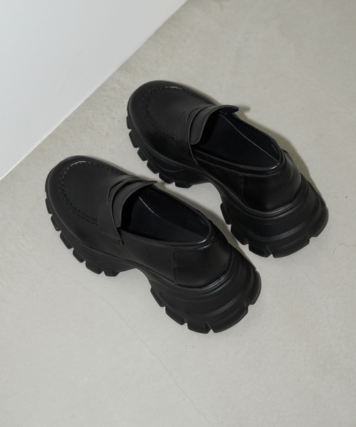 chuclla（チュクラ）の「ボリュームソール スニーカーローファー chs26s001（ローファー・レディース・ブラック・40/39/38/37/36）」の19枚目の写真