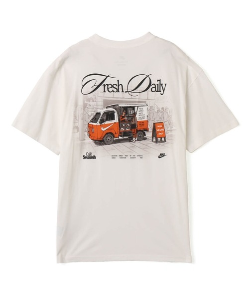 NIKE（ナイキ）の「NIKE AS U NSW TEE LSE CAFE SWOOSH V / ナイキ NSW LSE CAFE SWOOSH V S/S Tシャツ 【SP】（Tシャツ/カットソー・メンズ・ホワイト/ブルー・S/L/XL/XXL/M）」の12枚目の写真