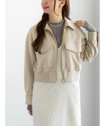 Te chichi | スウェードジップブルゾン(ブルゾン)