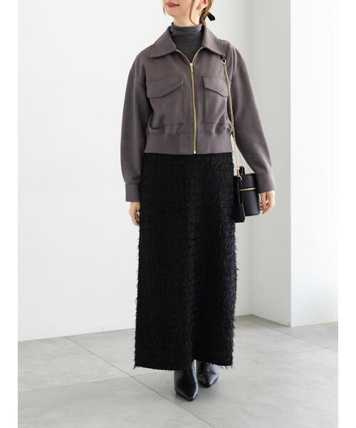 Te chichi（テチチ）の「スウェードジップブルゾン（ブルゾン・レディース・モカ/ライトベージュ・F）」の3枚目の写真