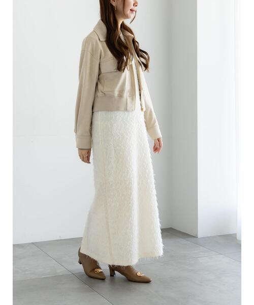 Te chichi（テチチ）の「スウェードジップブルゾン（ブルゾン・レディース・モカ/ライトベージュ・F）」の6枚目の写真