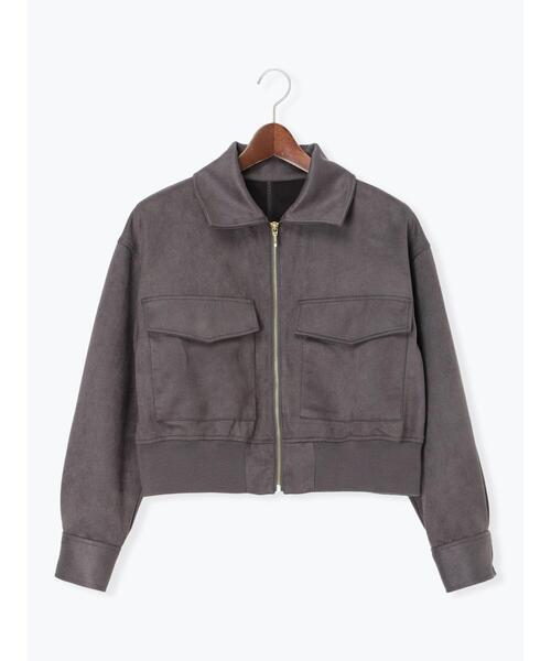 Te chichi（テチチ）の「スウェードジップブルゾン（ブルゾン・レディース・モカ/ライトベージュ・F）」の14枚目の写真