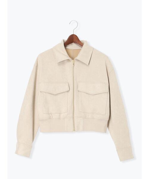 Te chichi（テチチ）の「スウェードジップブルゾン（ブルゾン・レディース・モカ/ライトベージュ・F）」の15枚目の写真