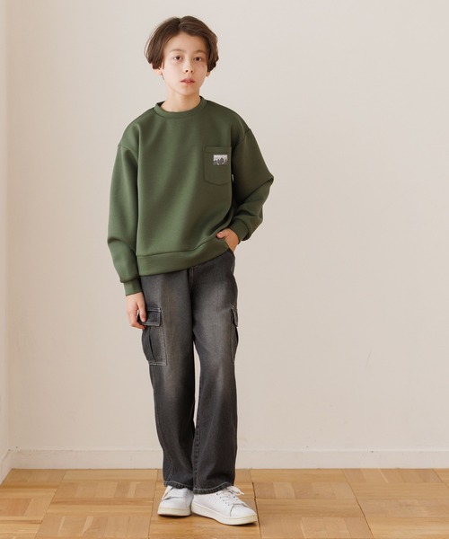 coca（coca）（コカ）の「キッズ　デニムカーゴパンツ（デニムパンツ・キッズ・ブラック/ライトブルー・120/130/140/150）」の9枚目の写真