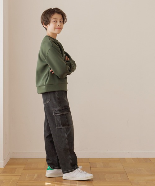 coca（coca）（コカ）の「キッズ　デニムカーゴパンツ（デニムパンツ・キッズ・ブラック/ライトブルー・120/130/140/150）」の11枚目の写真