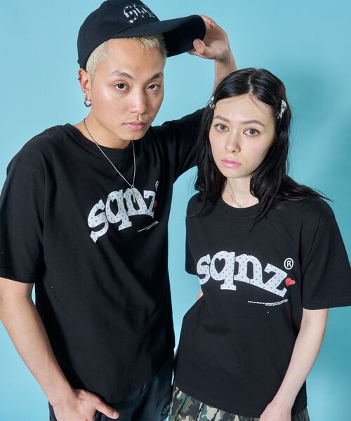 SEQUENZ(シークエンズ)の「※WEB限定 / ハート×ドットプリント / ドットロゴ半袖Tシャツ / sqnz heart dot logo pt tee(Tシャツ/カットソー・レディース・ブラック/ライトブルー/ホワイト・SMALL/MEDIUM/LARGE/X-SMALL)」の20枚目の写真