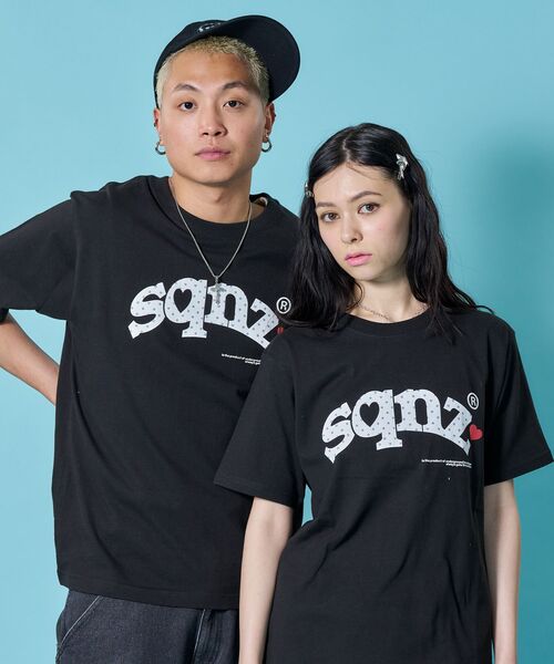 SEQUENZ(シークエンズ)の「※WEB限定 / ハート×ドットプリント / ドットロゴ半袖Tシャツ / sqnz heart dot logo pt tee(Tシャツ/カットソー・レディース・ブラック/ライトブルー/ホワイト/ライトピンク・SMALL/MEDIUM/LARGE/X-SMALL)」の14枚目の写真