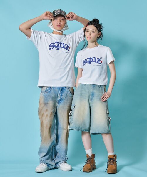 SEQUENZ(シークエンズ)の「※WEB限定 / ハート×ドットプリント / ドットロゴ半袖Tシャツ / sqnz heart dot logo pt tee(Tシャツ/カットソー・レディース・ブラック/ライトブルー/ホワイト/ライトピンク・SMALL/MEDIUM/LARGE/X-SMALL)」の16枚目の写真