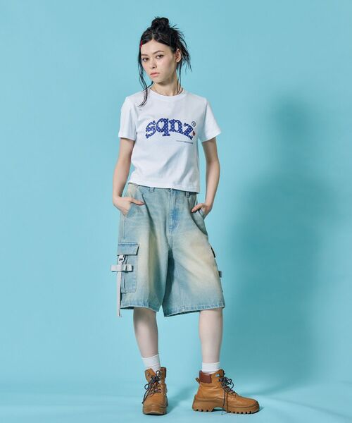 SEQUENZ(シークエンズ)の「※WEB限定 / ハート×ドットプリント / ドットロゴ半袖Tシャツ / sqnz heart dot logo pt tee(Tシャツ/カットソー・レディース・ブラック/ライトブルー/ホワイト/ライトピンク・SMALL/MEDIUM/LARGE/X-SMALL)」の17枚目の写真