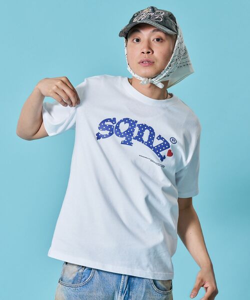SEQUENZ(シークエンズ)の「※WEB限定 / ハート×ドットプリント / ドットロゴ半袖Tシャツ / sqnz heart dot logo pt tee(Tシャツ/カットソー・レディース・ブラック/ライトブルー/ホワイト・SMALL/MEDIUM/LARGE/X-SMALL)」の5枚目の写真