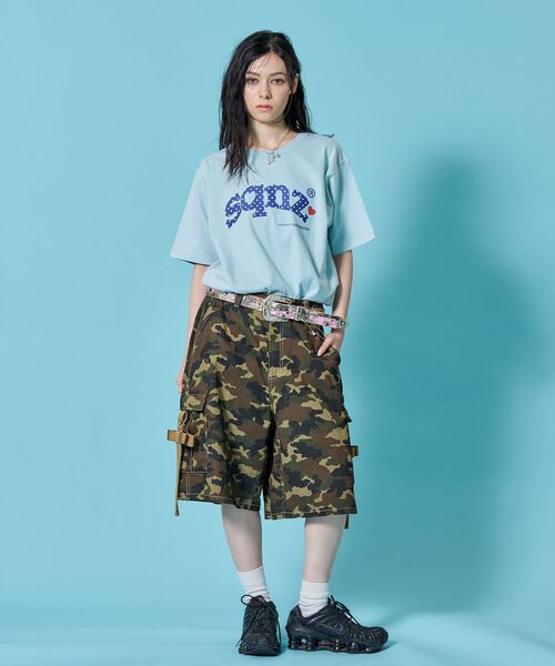 SEQUENZ(シークエンズ)の「※WEB限定 / ハート×ドットプリント / ドットロゴ半袖Tシャツ / sqnz heart dot logo pt tee(Tシャツ/カットソー・レディース・ブラック/ライトブルー/ホワイト・SMALL/MEDIUM/LARGE/X-SMALL)」の7枚目の写真