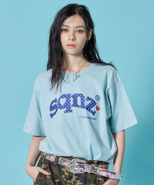 SEQUENZ(シークエンズ)の「※WEB限定 / ハート×ドットプリント / ドットロゴ半袖Tシャツ / sqnz heart dot logo pt tee(Tシャツ/カットソー・レディース・ブラック/ライトブルー/ホワイト・SMALL/MEDIUM/LARGE/X-SMALL)」の8枚目の写真