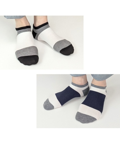 box408（ボックスヨンマルハチ）の「【6足セット】メンズくるぶし丈ソックス（ソックス/靴下・メンズ・A/C/B・25-27CM）」の11枚目の写真